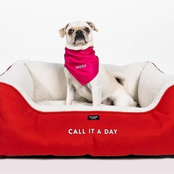 Kate Spade Call It A Day Large Dog Pet Bed NWT - Picture 2 of 7